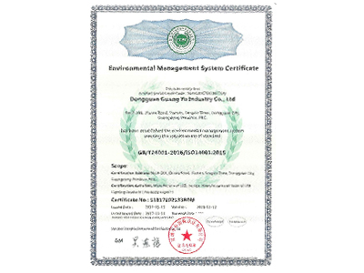 洲创-环境管理体系认证证书